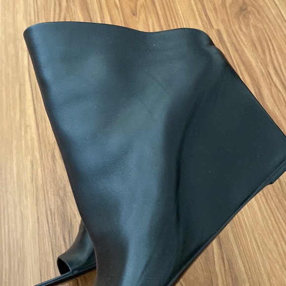 Balenciaga sandal pelle s cuoio agneau mi-brillant noir 39.5 - Picture 3 of 6